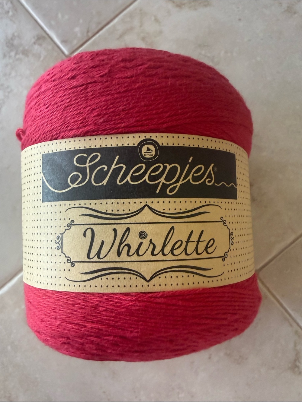Scheepjes Whirlette Kids Cotton/Acrylic Blend Yarn - Vibrant Red- Crashed Candy